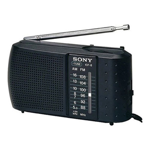 Sony ICFP37 Portable Radio Black