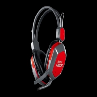 Noganet St-hex Gamer Vincha Negro-rojo