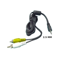 Cable Plug 2.5 (m) A Rca Video Y Mono (m) Generico 3m