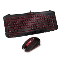 Teclado Y Mouse Combo Gamer Sentey Gs-5800 Brain Retroiluminado Usb