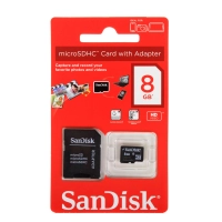 Memoria Microsd Sandisk 8gb C4 2 En 1
