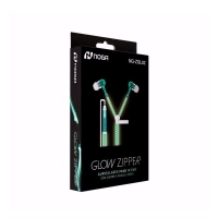 Auricular In Ear Noganet Ng-zgl02 Glow Zipper Azul