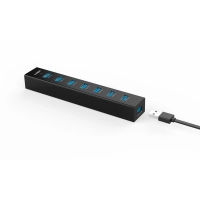 Hub Usb Sentey Ls-6125 7 Puertos Usb 3.0 Negro