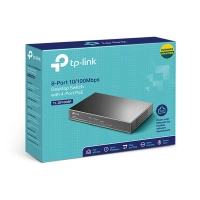 Switch 8 Puertos Tp-link Tl-sf1008p 4 Poe