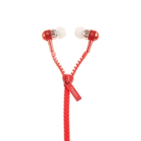 Auricular In Ear Noganet Ng-803r Zipper Rojo