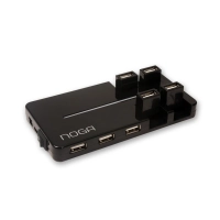 Hub Usb Noganet Ngh-101 10 Puertos Usb 2.0