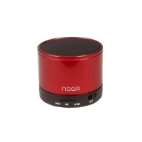 Parlante Portatil Noganet Ngs-025 Rojo Bluetooth Fm Aux