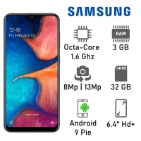 Samsung Galaxy A20 Dual Sim 3gb Ram 32gb Negro