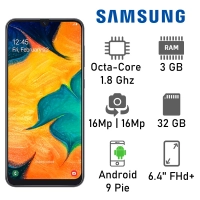 Samsung Galaxy A30 Dual Sim 3gb Ram 32gb Negro