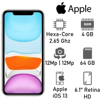 Apple Iphone 11 4gb Ram 64gb Blanco