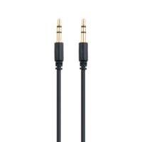 Cable Audio Plug 3.5 Int.co 1 M Reforzado Metalico Negro