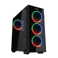 Gabinete Pc Redragon Sideswipe Gc-601 Vidrio Templado Rgb Sin Fuente