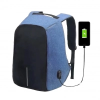 Mochila Notebook Netmak Nm-dozza-b Anti-robo Azul 15.6 Pulg