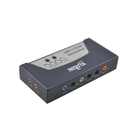 Placa De Sonido Nisuta Nscousau7 Usb A Audio 7.1 Profesional