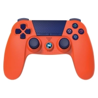 Joystick Inalámbrico Noganet Ng-4300x Ps4 Naranja Recargable