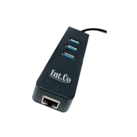 Hub Usb 3.0 Int.co Kq-003h 3 Puertos Usb 3.0 Puerto Ethernet