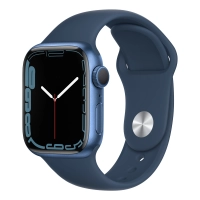 Reloj Smartwatch Apple Watch Series 7 Gps 41mm Aluminium Blue Sport Band Abyss Blue