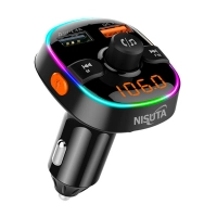 Transmisor Fm Nisuta Nsfm52 Mp3 Bluetooth Carga Qc3.0