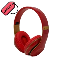 Auricular Headset Bluetooth Noganet Aris Ng-a428bt Rojo No Funciona Bluetooth Solo Por Cable