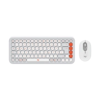 Teclado Y Mouse Kit Inalambrico Logitech Pop Icon Blanco