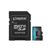 Memoria Microsd Kingston Canvas Go Plus V30 64gb C10
