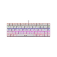 Teclado Pc Gamer Mecanico Raptor Fireclaw M68 Rgb Outemu Red Blanco