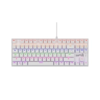 Teclado Pc Gamer Mecanico Raptor Fireclaw M87 Outemu Red Blanco