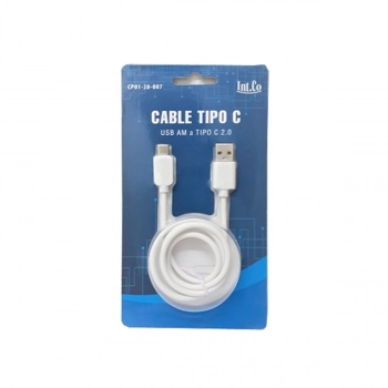 cable usb m a usb tipo c m int.co 1.8m