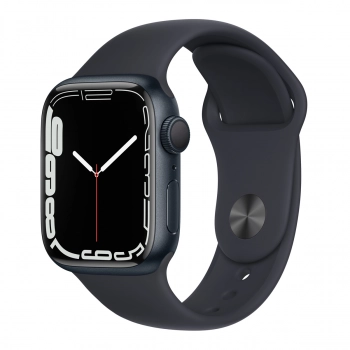 reloj smartwatch apple watch series 7 gps 45mm midnight aluminium sport band midnight