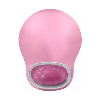 mouse pad cdtek con gel rosa