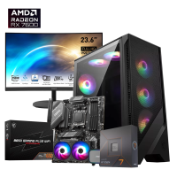 Pc Ryzen 7 7700x 500gb Ssd 16gb Ram 120a 700w Rx7600 Moni 24 Pulg
