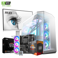 Pc Ryzen 7 5700x3d 1tb Ssd 16gb 4060ti Ram Mag 700w Kit Monitor 24