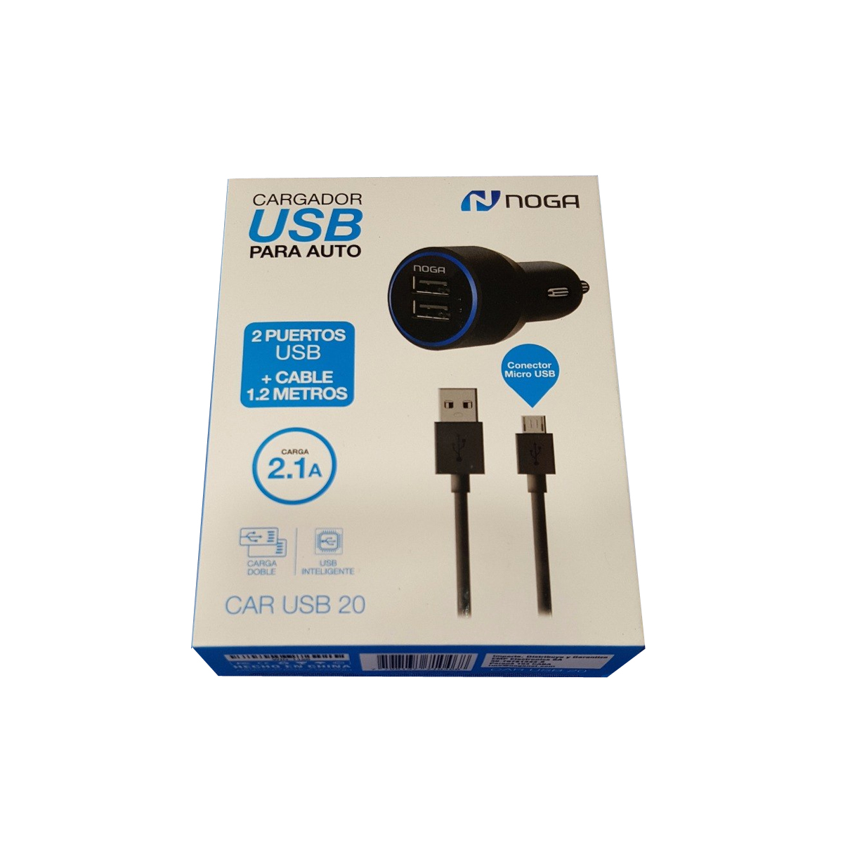 CAR USB 20 // CARGADOR USB PARA EL AUTO - Noganet