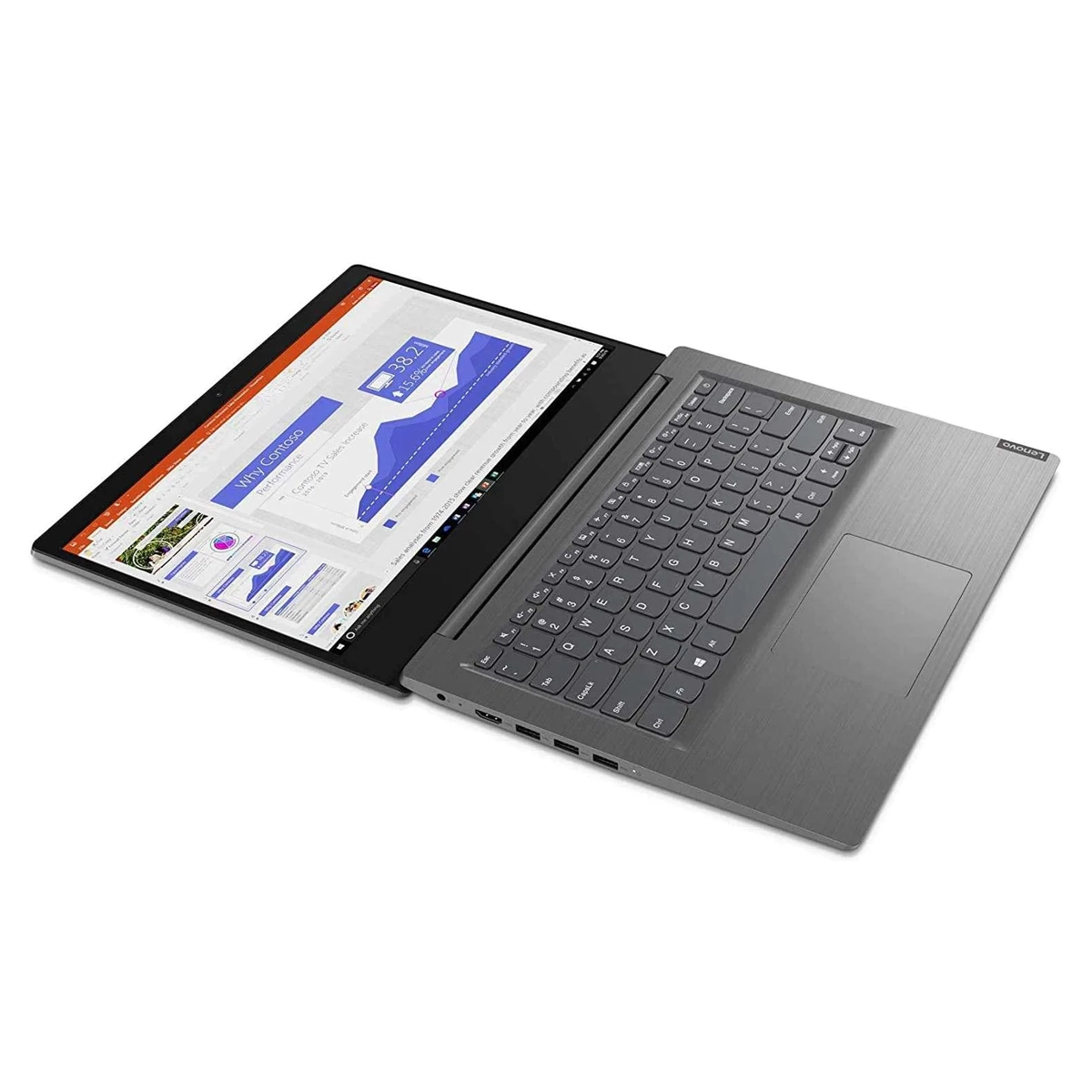 Notebook Lenovo V14 Athlon Gold 3150u 4gb Ram 128gb Ssd 14 Pulg Win 10 Pro  Iron Gray