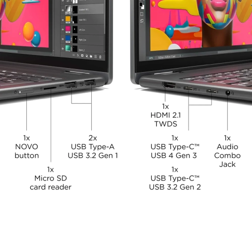 Notebook Lenovo Yoga 7 2 en 1 16IML9 16" Intel Core Ultra 7-155U 16 GB LPDDR5X 1 TB GB SSD Touch - Storm Grey - Vista 5